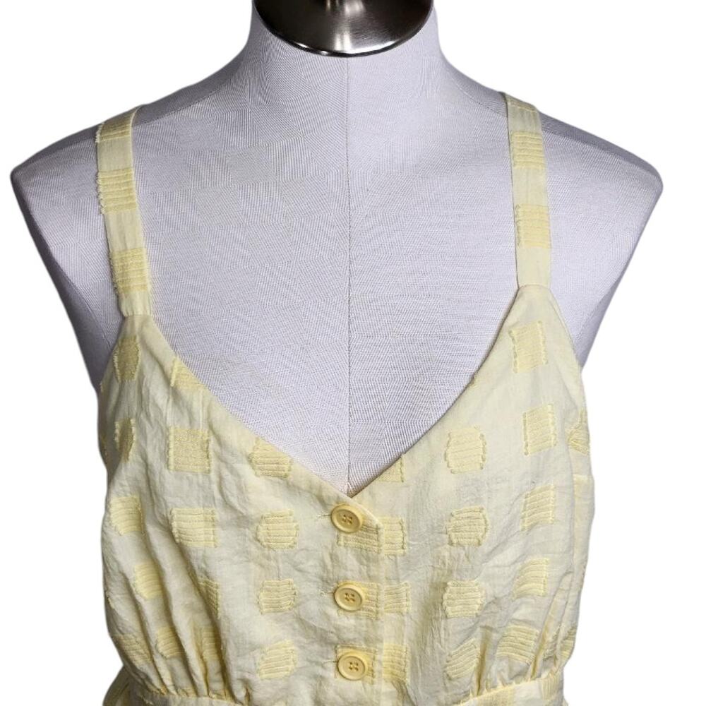ModCloth Pale Yellow Button-Front Sundress - Picture 3 of 11
